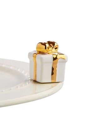 Nora Fleming • Golden Wishes Mini Serving Decoration